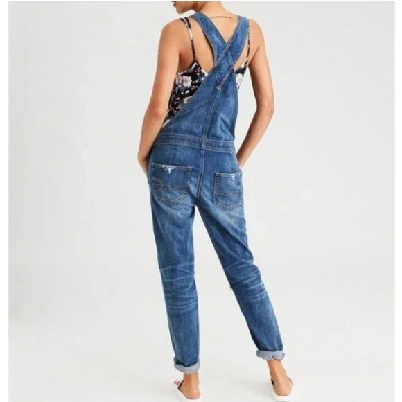 American Eagle Outfitters Tomgirl Denim Overalls - Picture 2 of 12